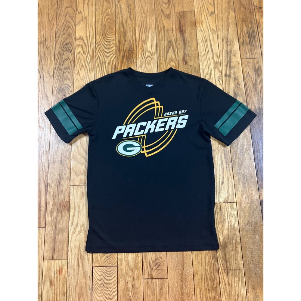 Green Bay Packers NFL Team‎ Apparel T-Shirt Football Black Small